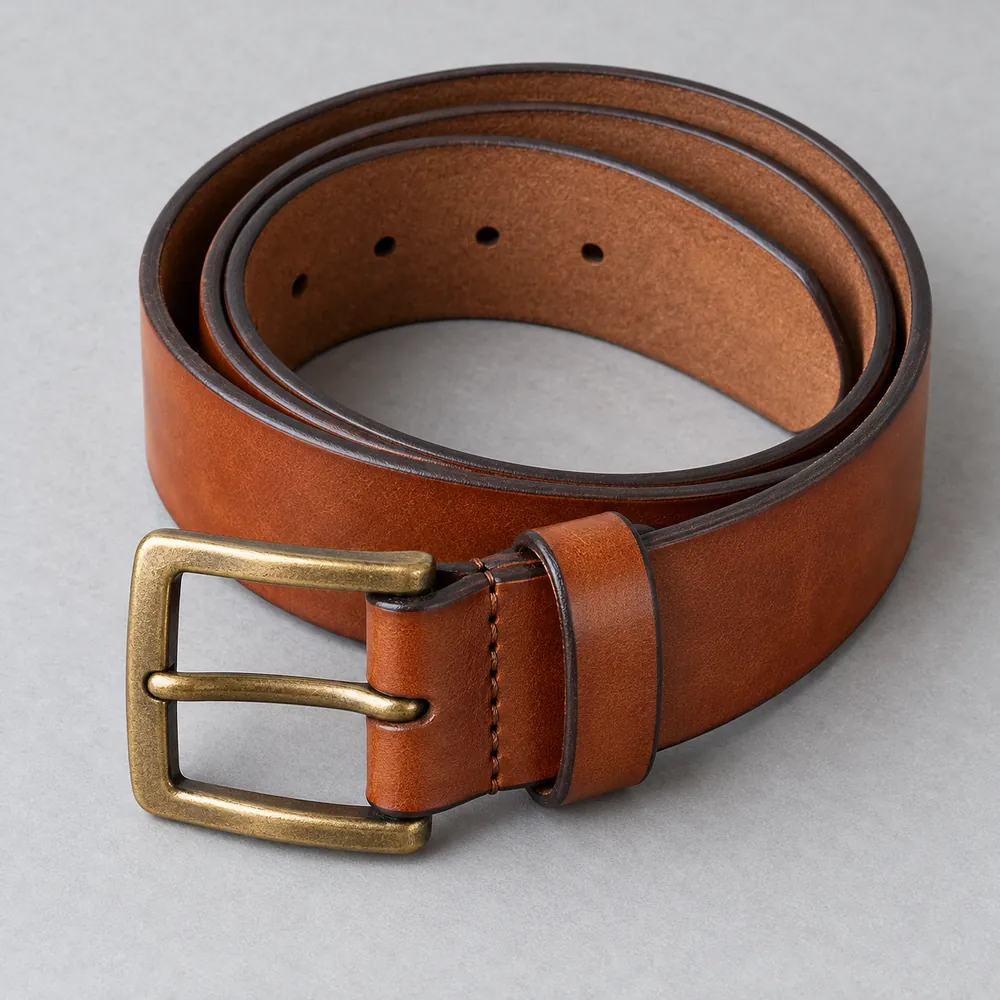 Cintura Oltrarno 35 mm, colore cognac